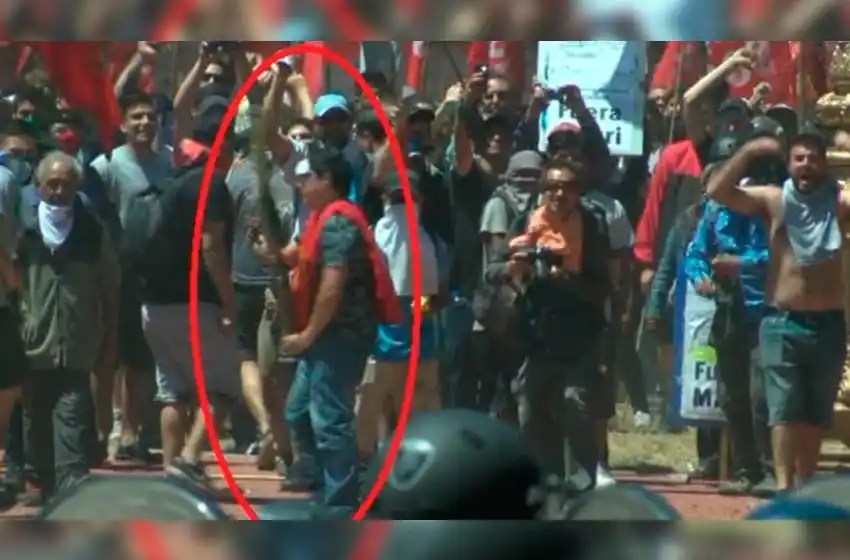 Detuvieron a un militante que usó un mortero en la marcha de diciembre pasado en el Congreso