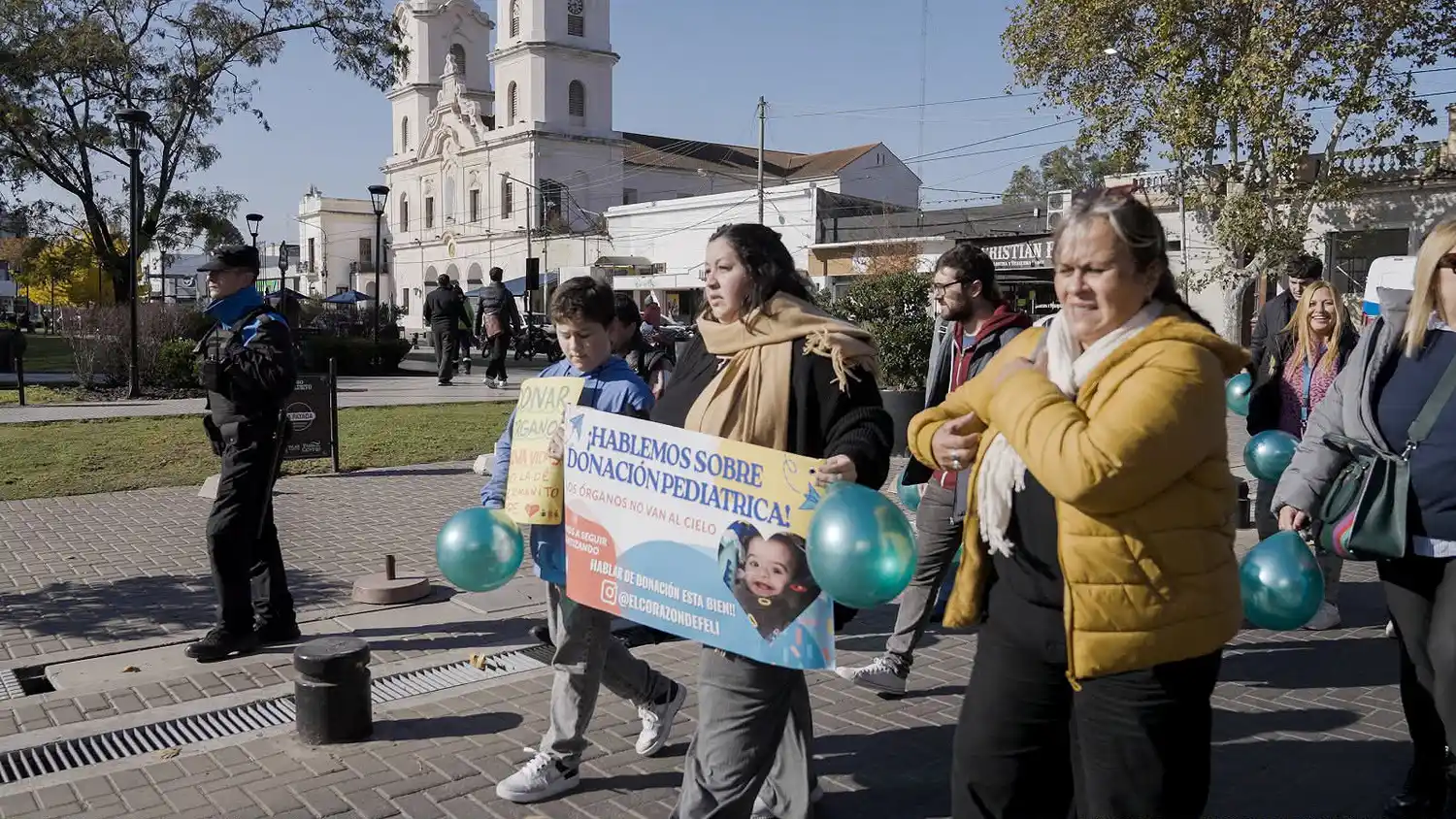 La jornada estuvo acompañada por la mamá de Felipe, un niño pilarense que recibió un trasplante de corazón.