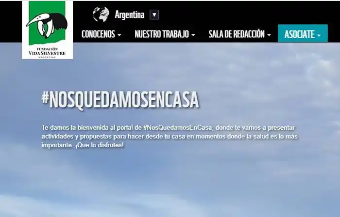 Fundación Vida Silvestre Argentina presenta #NosQuedamosEnCasa