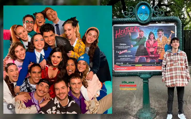 Lázaro Balista en calle Corrientes: el sampedrino integra el elenco de “Heathers”