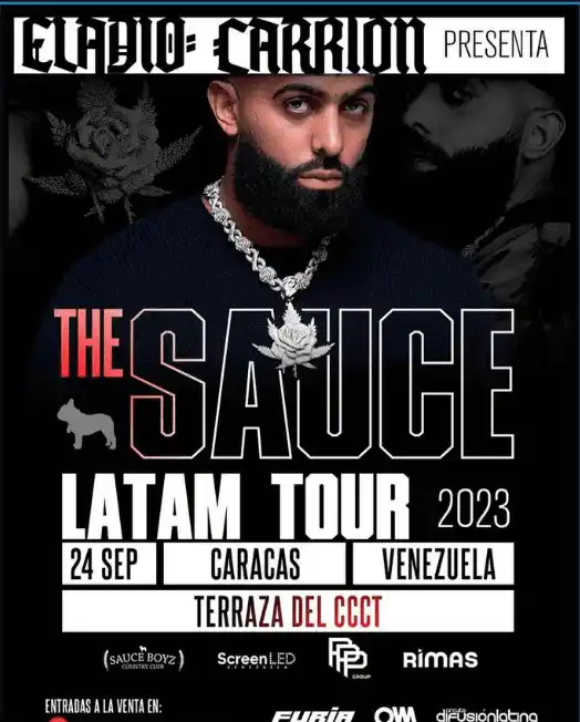 Eladio Carrión fue uno de los artistas que visitó el país. Foto Instagram