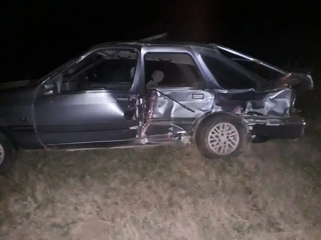 Colisión entre dos vehículos en ruta Crespo-Racedo