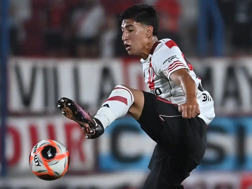 Facu en su debut con la camiseta de River