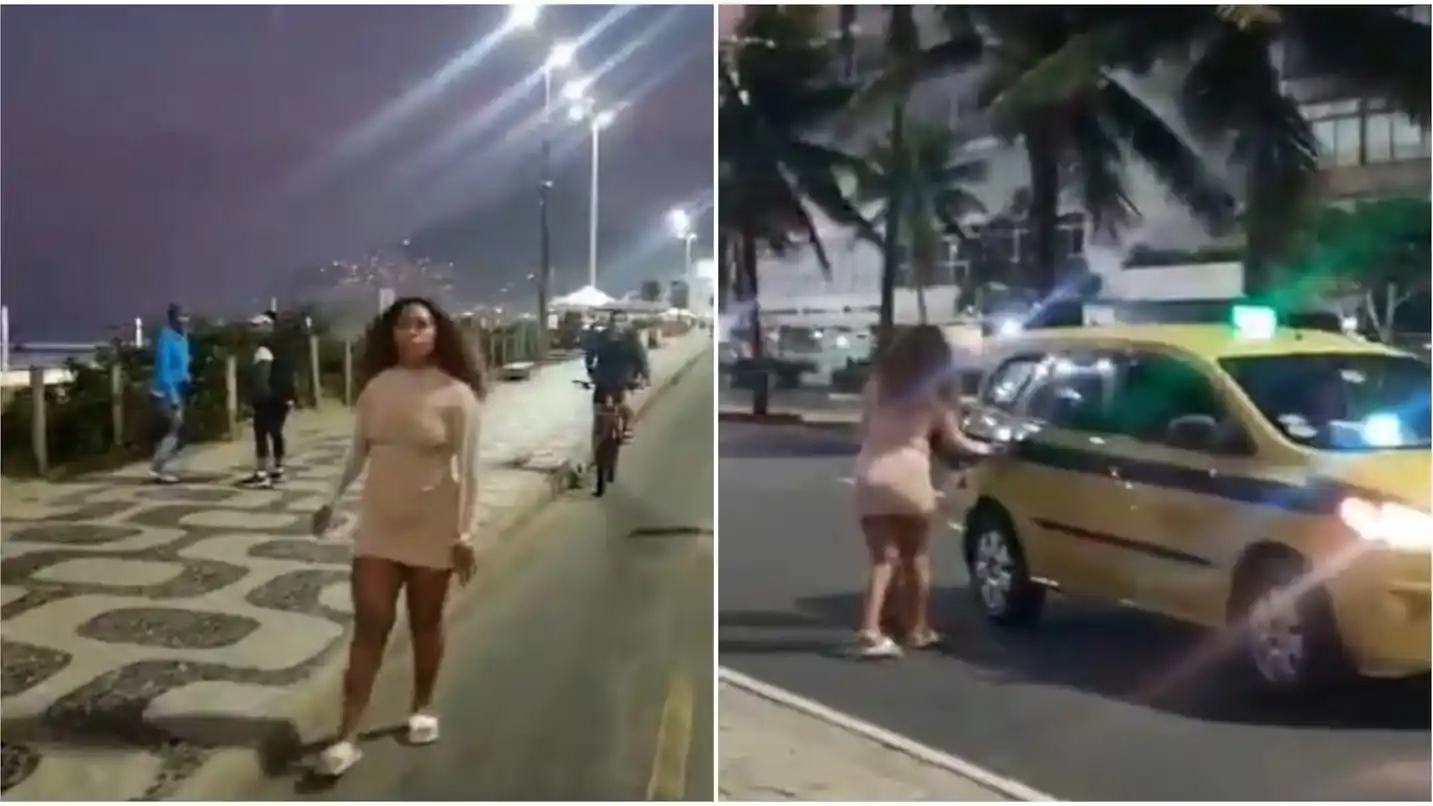 Las presuntas ladronas escaparon en taxi (Foto: X @noticiaspopu).