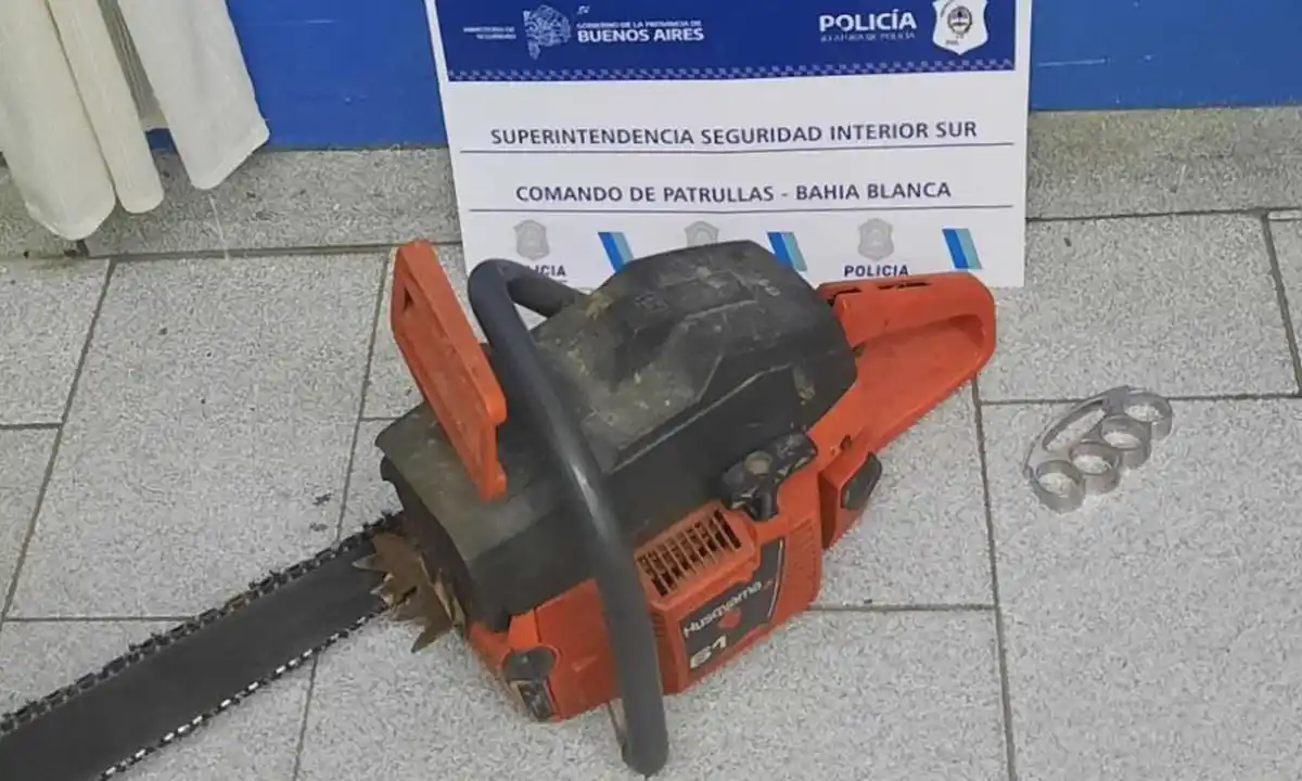 El "loco de la motosierra" de Bahía Blanca amenazó a otro automovilista por una discusión de tránsito