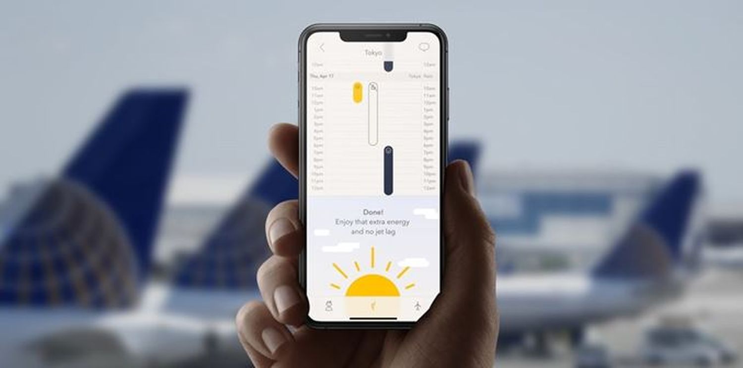 United ofrece a sus pasajeros una App para combatir el jet lag