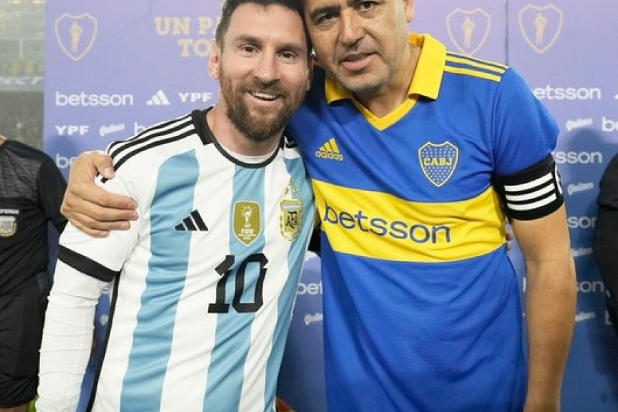 Messi y sus sensaciones en la despedida de Riquelme