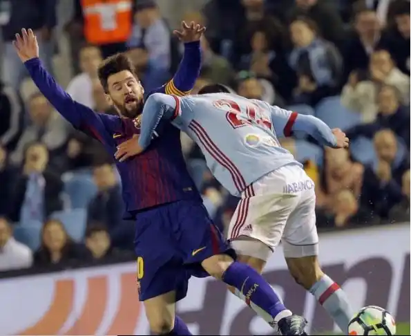 Con Messi, el Barcelona empató con el Celta