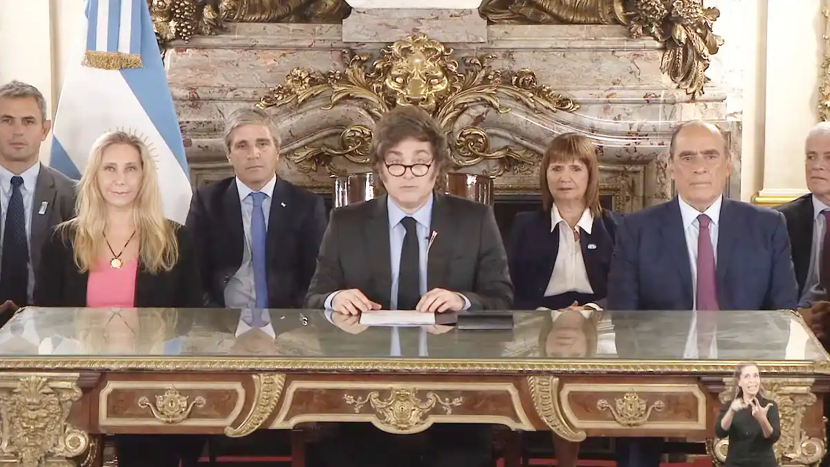 Javier Milei en cadena nacional: “Eliminamos el cepo para siempre”