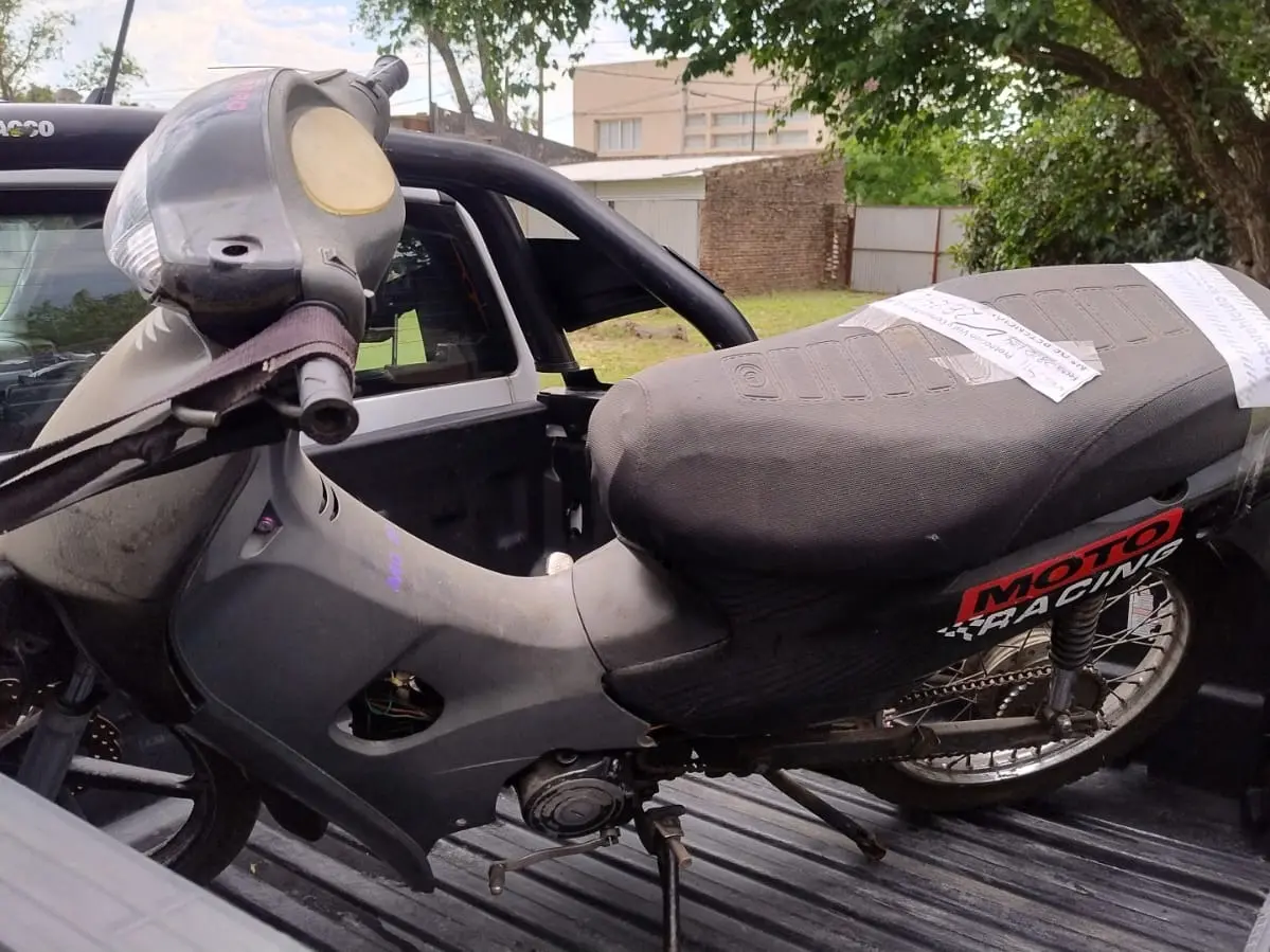 Detectan una moto adulterada con pedido de secuestro en Rafaela