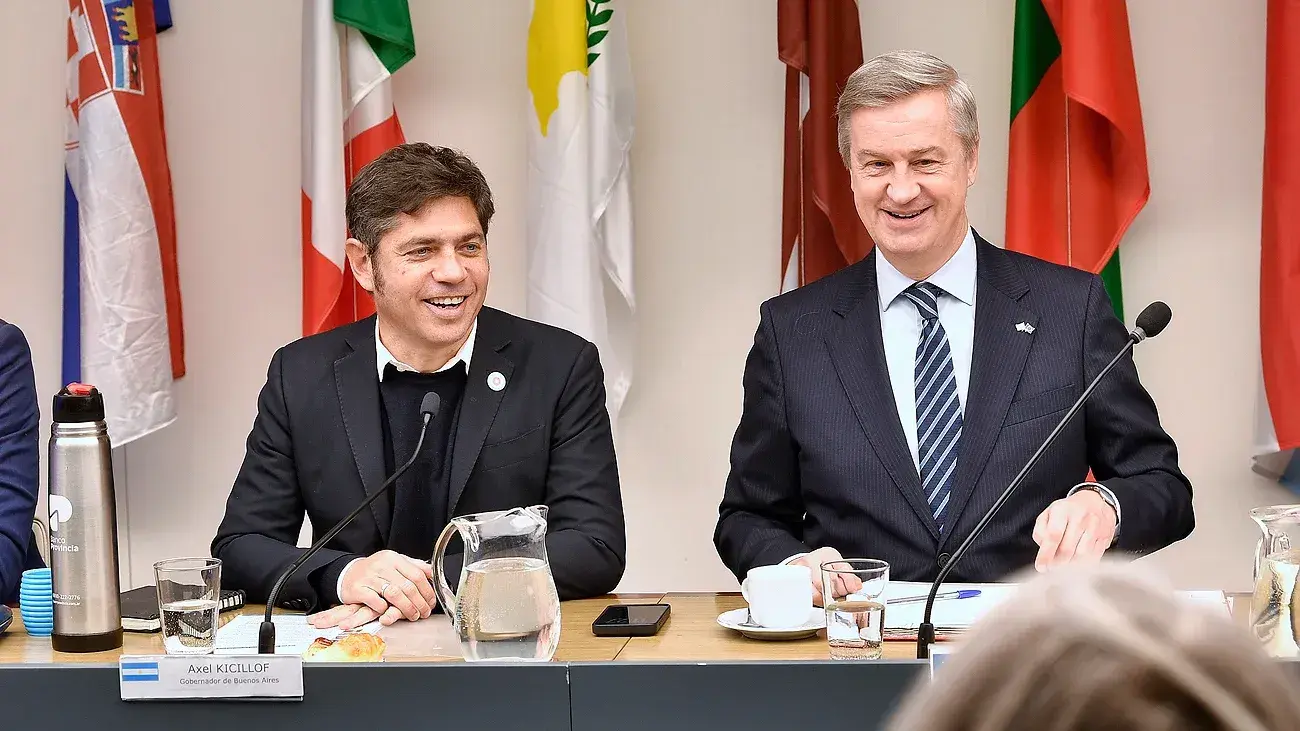 Kicillof recibió al embajador de la UE y delegados de 21 países.
