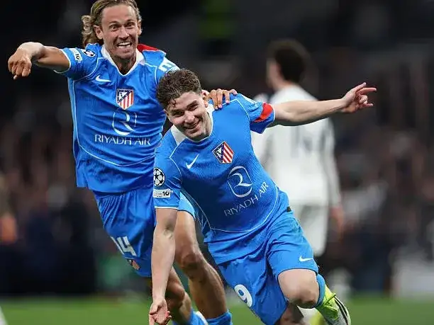 Julián Alvarez, decisivo en la serie para Atlético de Madrid.