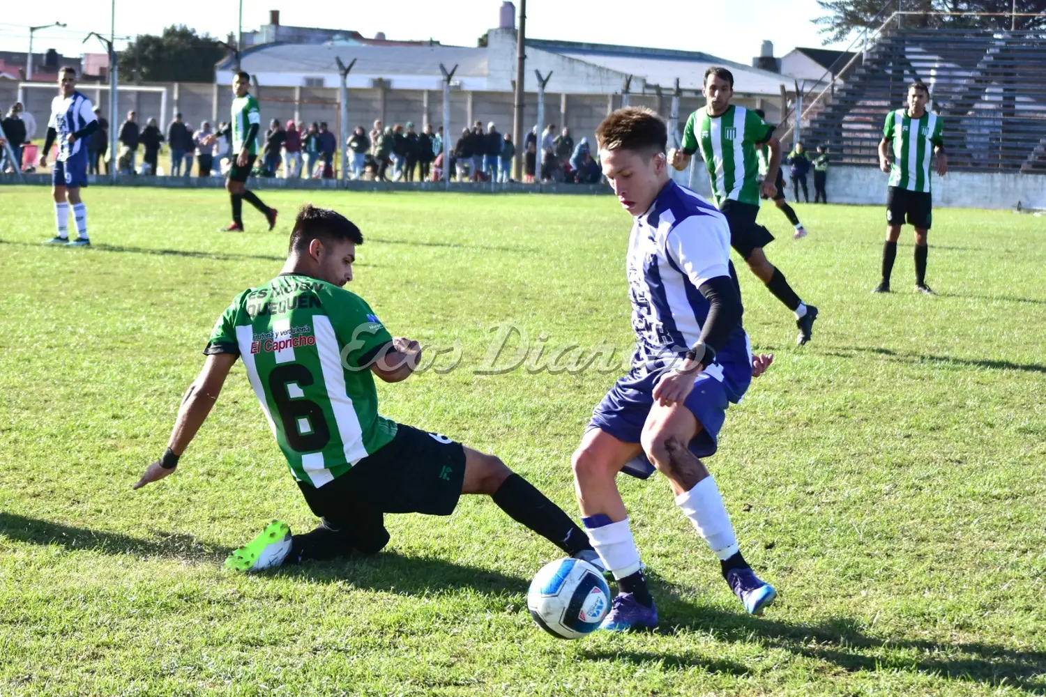 Gambeta. Nicolás Montenegro deja en el camino al albiverde Alex Lezcano