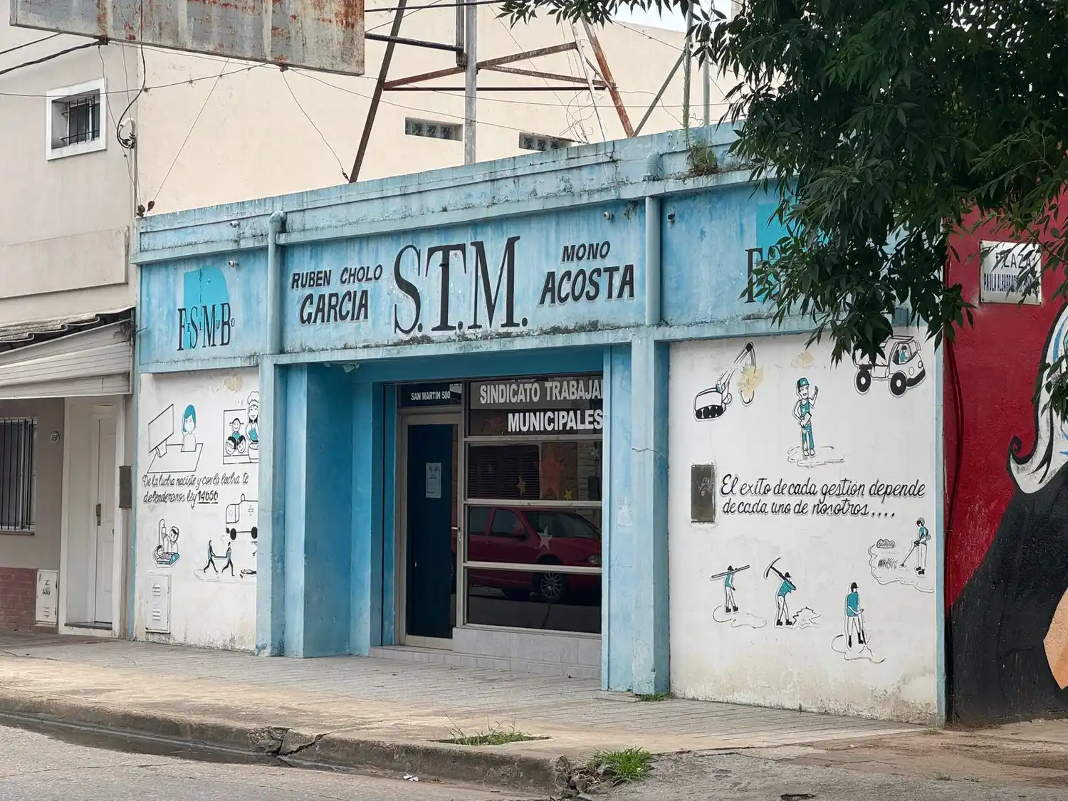 El Sindicato de Municipales de Juan Cruz Acosta.