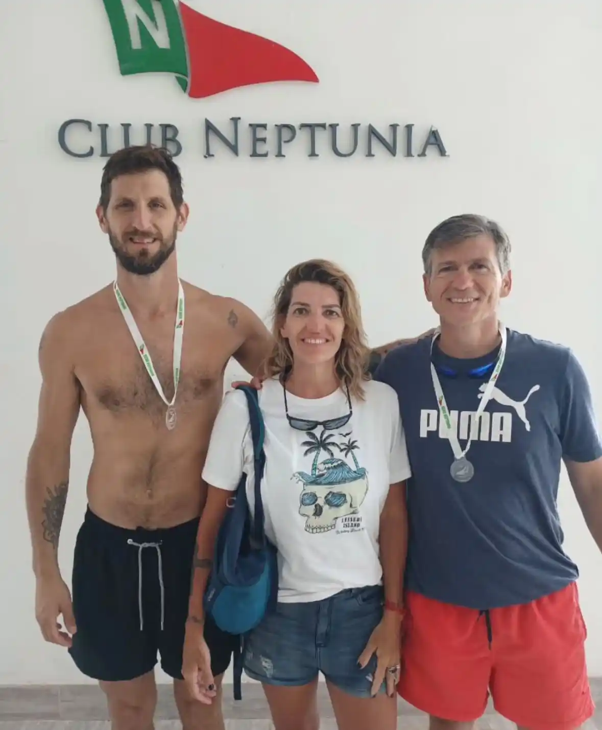 Nadadores pescadores en gualeguaychu