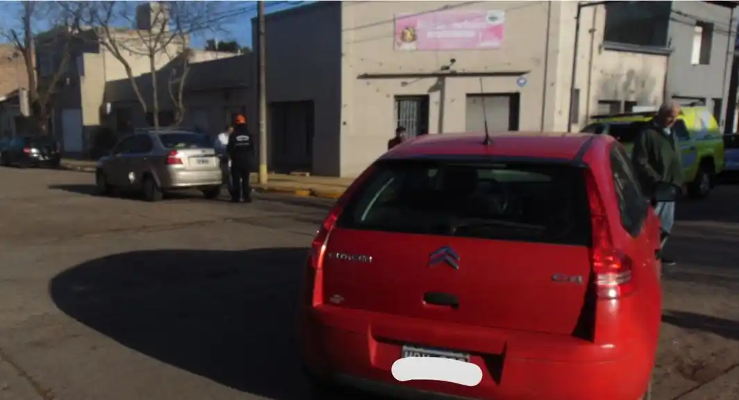 Los dos autos involucrados en el siniestro.