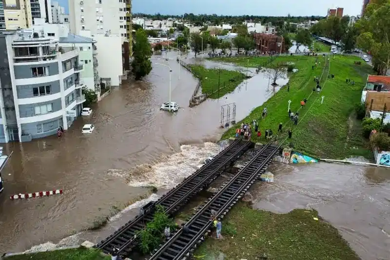 Temporal en Bahía Blanca.