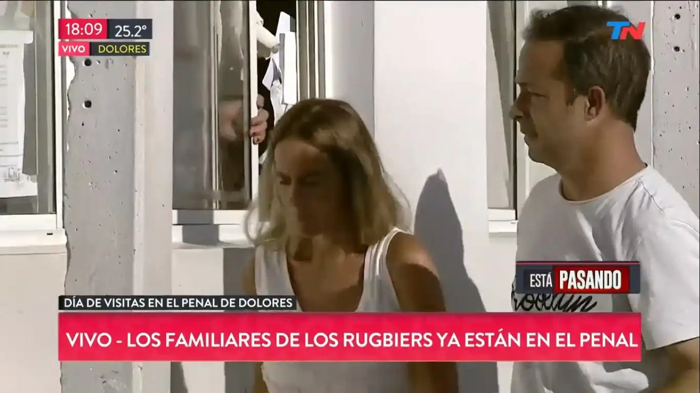 Los rugbiers recibieron a sus familias en el penal de Dolores
