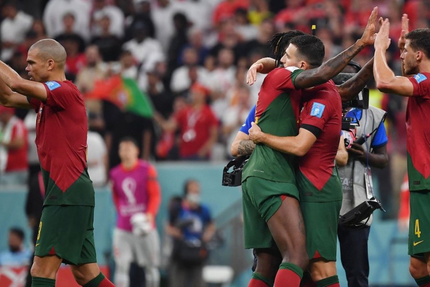 Portugal enfrenta a Marruecos por los cuartos de final