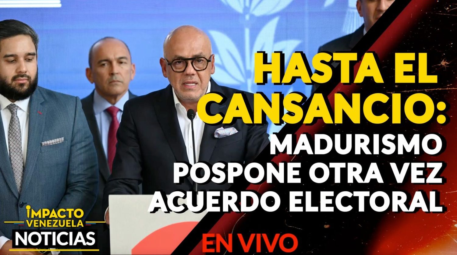 HASTA EL CANSANCIO: madurismo pospone otra vez acuerdo electoral – VIDEO