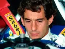 Senna, minutos ante de correr en Imola donde perdería su vida en un accidente.