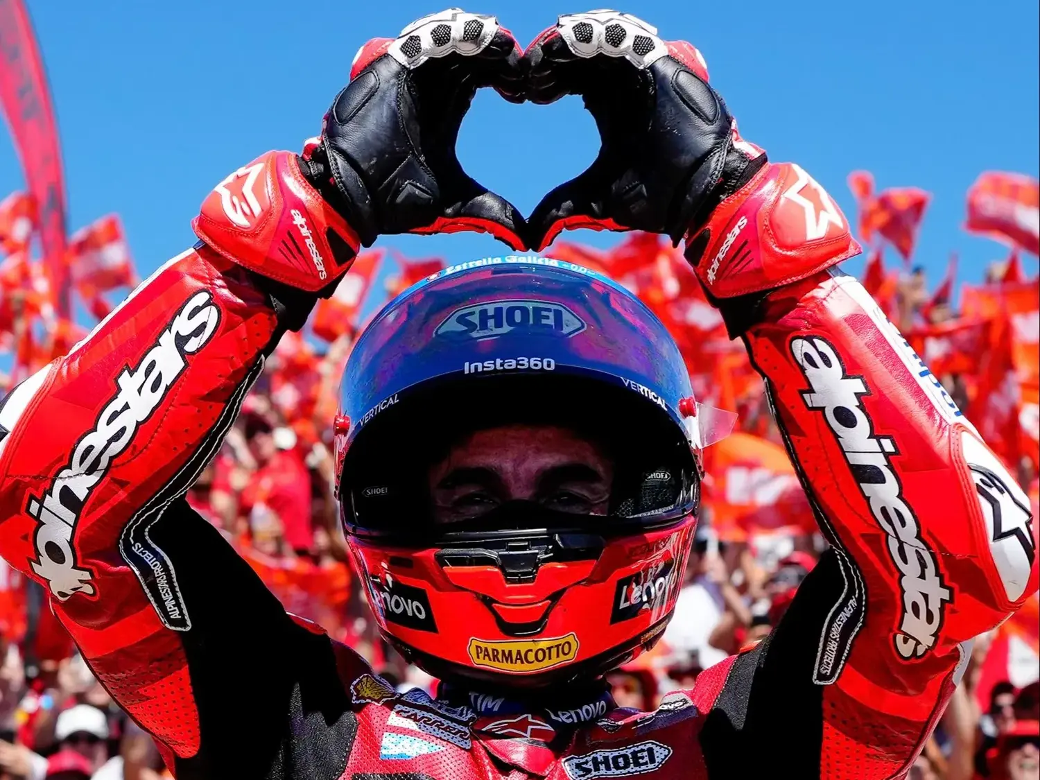 Marc Márquez dominó el fin de semana del Moto GP en Aragón. Foto: Moto GP