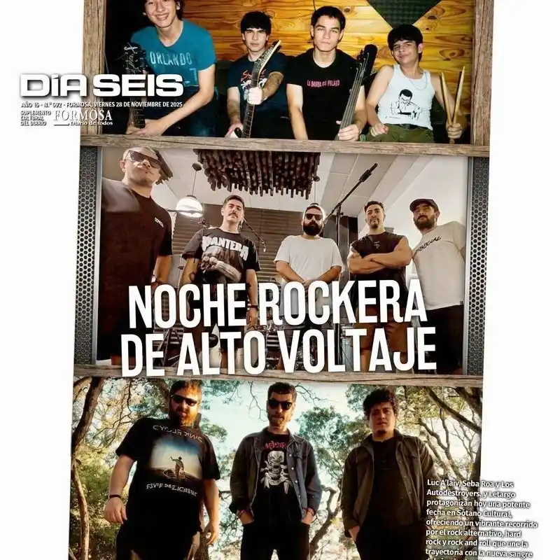 Trilogía rockera para una noche de máxima potencia