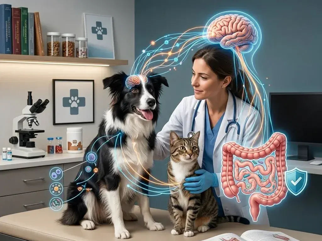 El "segundo cerebro". Así lo calificó Candela Bonaura al intestino en gatos y perros