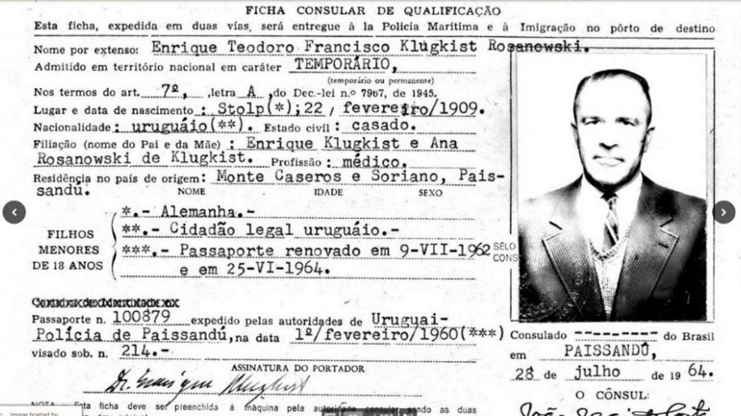 Prueban que el criminal de guerra nazi conocido como "Doctor Muerte" vivió en Paysandú