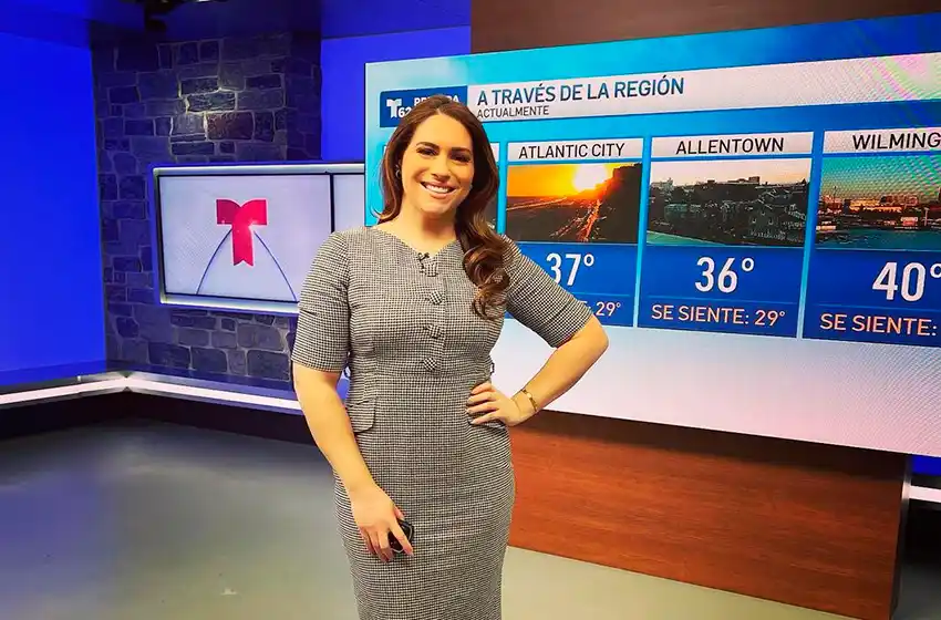 Se fue a Estados Unidos y un “accidente” la convirtió en meteoróloga: la marplatense que triunfa en la NBC