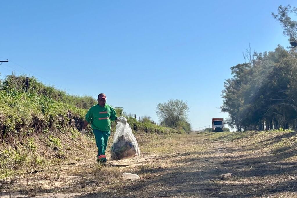 Se realizan tareas de mantenimiento urbano
