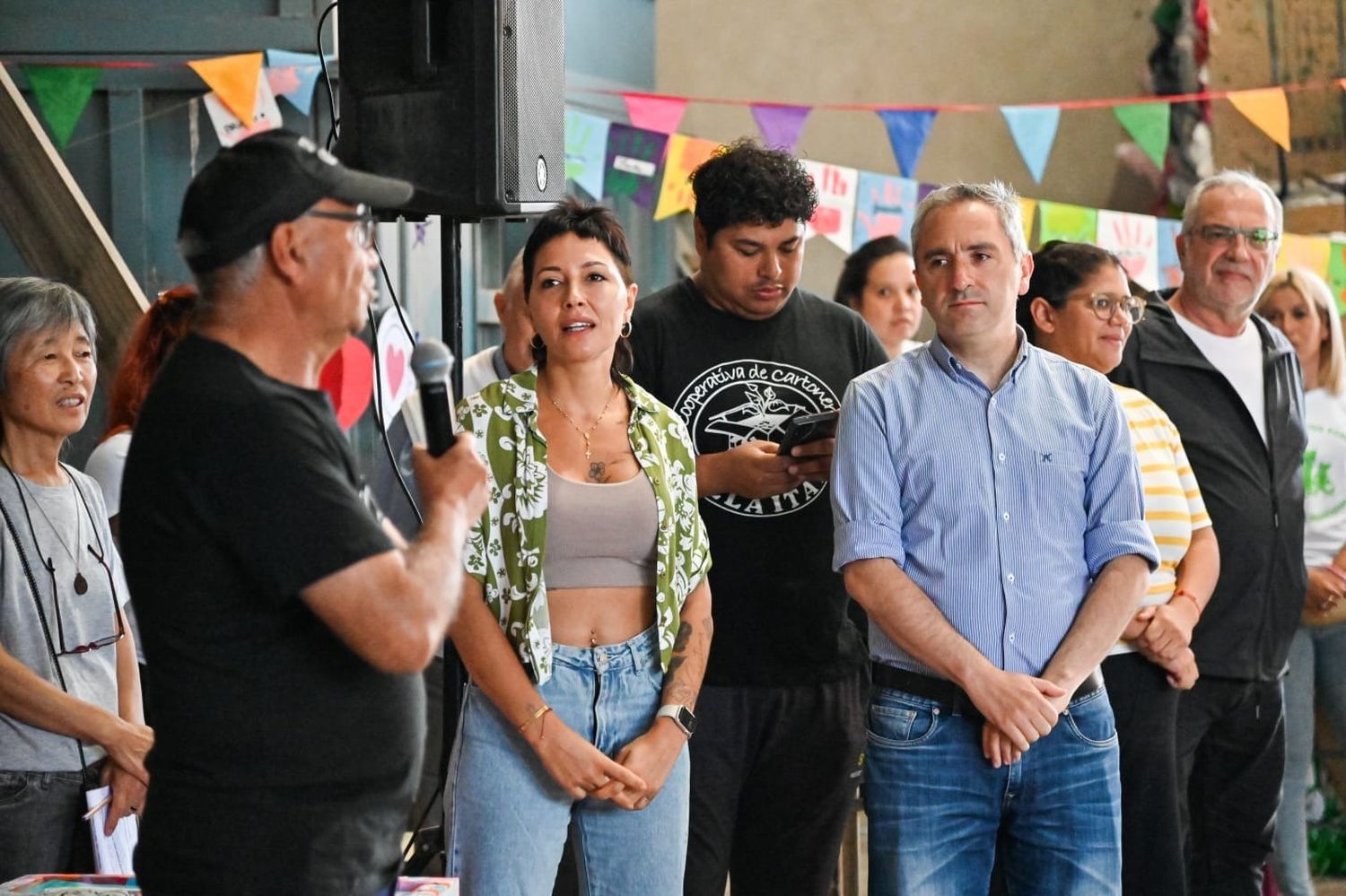 Mayra Mendoza y Andrés Larroque compartieron acto en Quilmes.