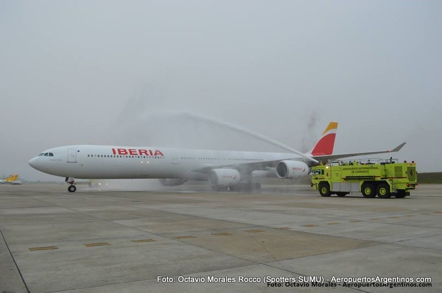 [Fotogalería] Iberia reanudó hoy su ruta Madrid-Montevideo