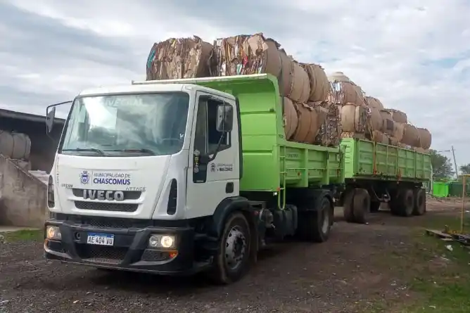 Nuevo envío de material reciclable recuperado por la comunidad de Chascomús