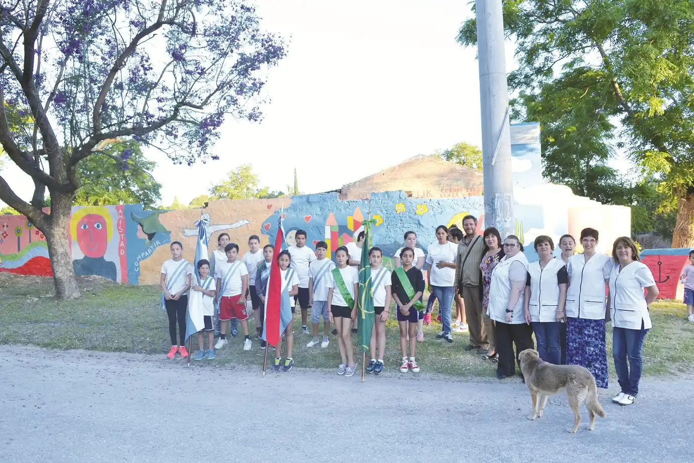 Recrearon a Milo Lockett en muros del 5º Cuartel