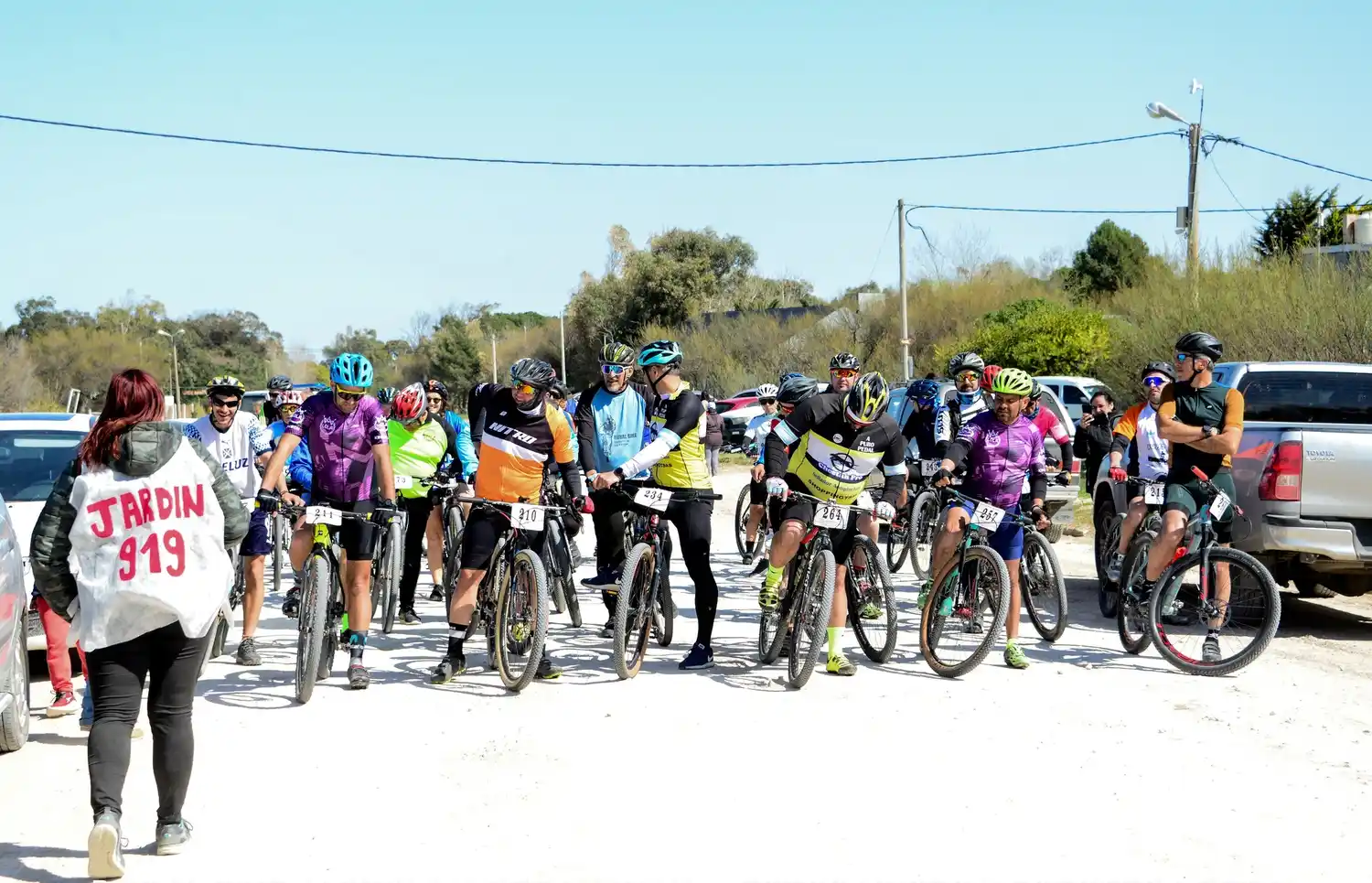 En bici, por el Jardín 919: ayer se desarrolló el Rural Bike en Reta