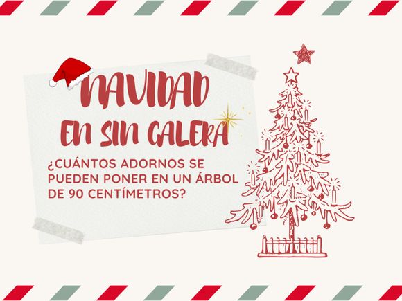 Navidad en Sin Galera: ¿cuántos adornos se pueden poner en un árbol de 90 centímetros?