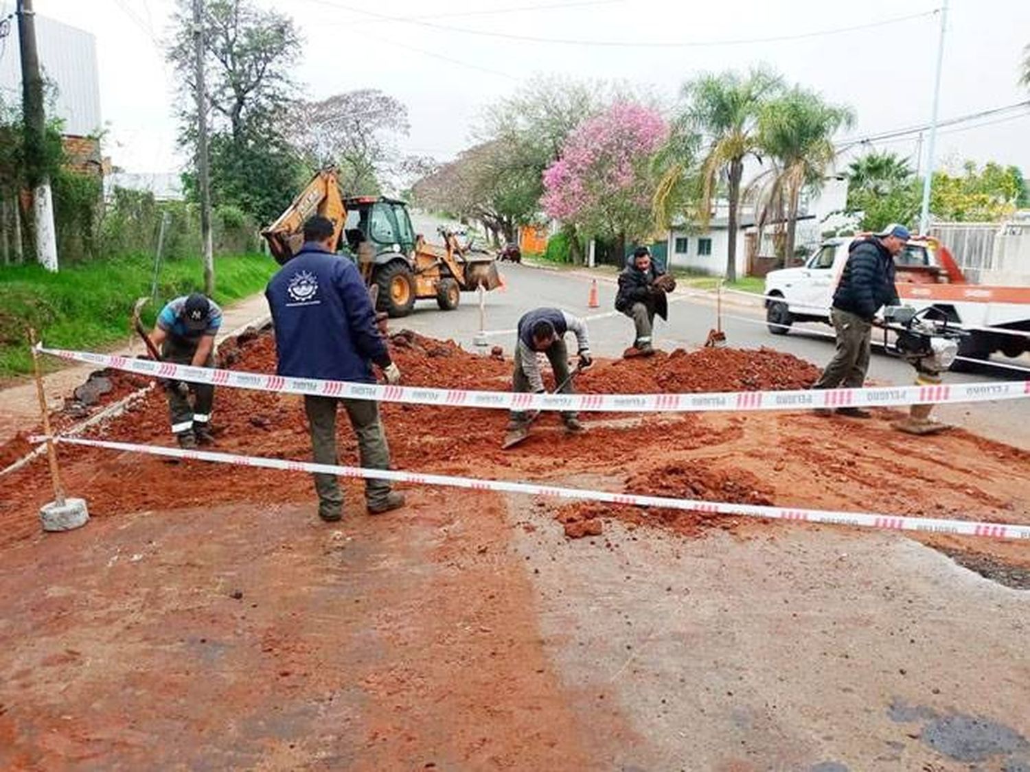 Continúan los trabajos de  recuperación de la trama vial