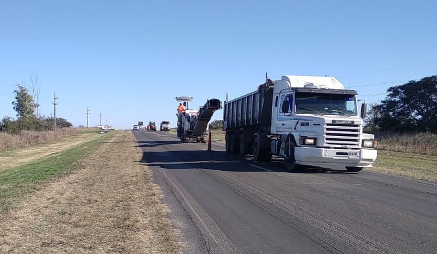 Precaución: Continúa la obra en la Ruta Nacional Nº 12 tramo Galarza-Crespo