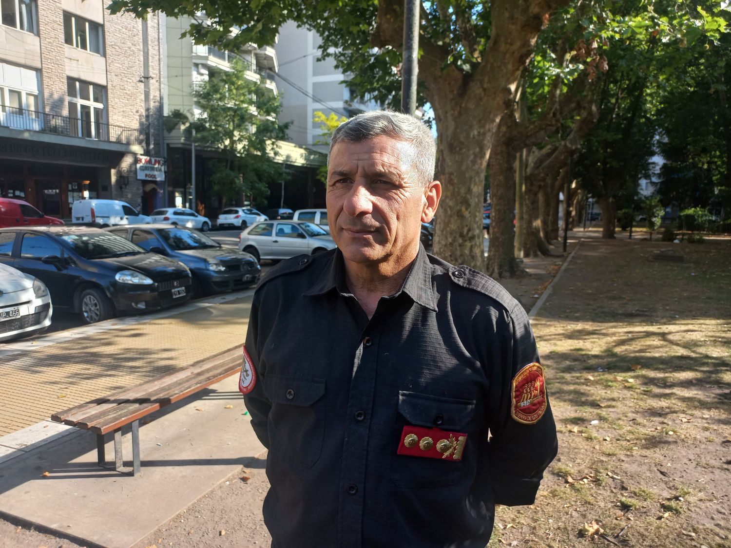 Desde el Cuartel de Bomberos de Sierras, Sergio Mostafa.