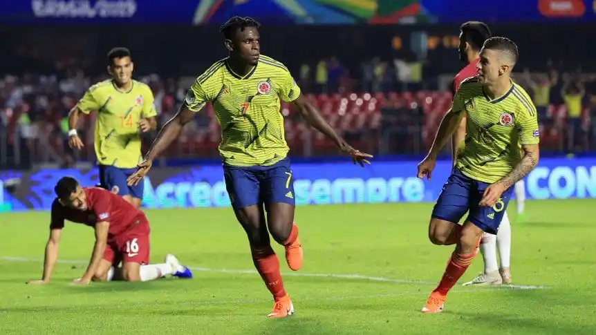 Colombia le ganó con lo justo a Qatar y clasificó