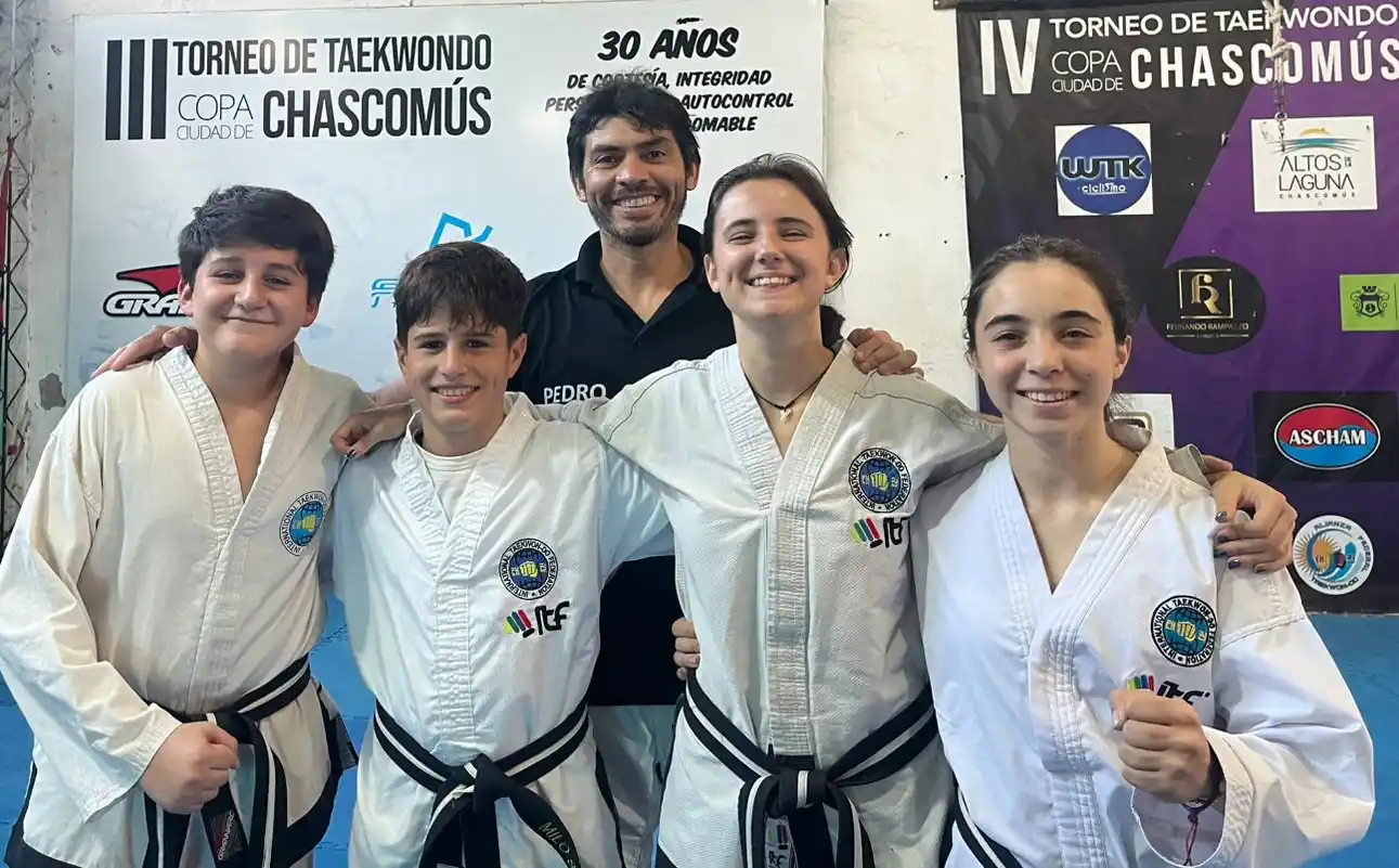 Sueño Mundialista: seis taekwondistas de Chascomús buscan un lugar en la Selección Nacional para Paraguay 2027