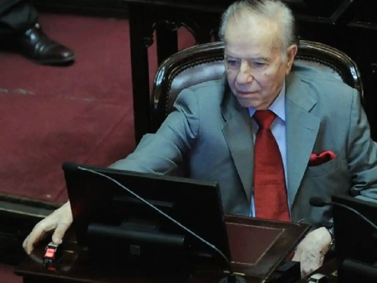 Menem sigue internado y su hija dice que podrá participar de votación sobre aborto en Senado