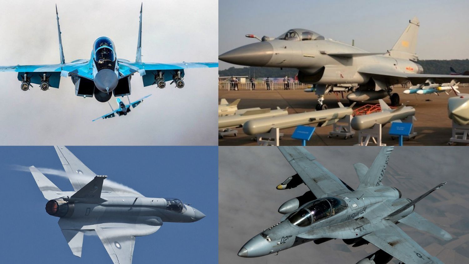 Comparando al JF-17, MiG-35, F/A-18 y J-10C, opciones para la Fuerza Aérea Argentina