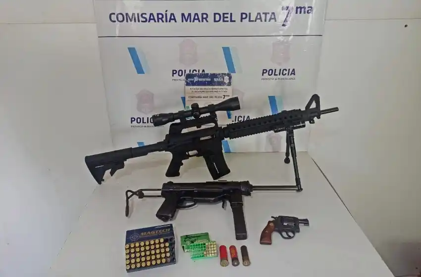 Denunció al padre de su hija y en su casa encontraron importante arsenal