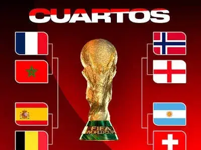 Así se jugarán los cuartos de final del Mundial 2026. Foto:FIFA