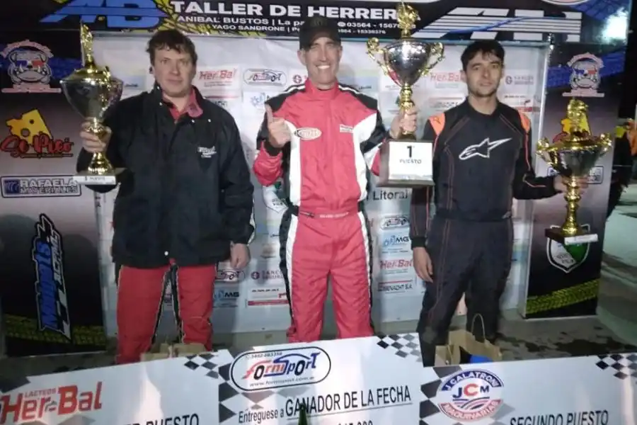 Molardo festejó el primer triunfo de la temporada de Midgets del Litoral