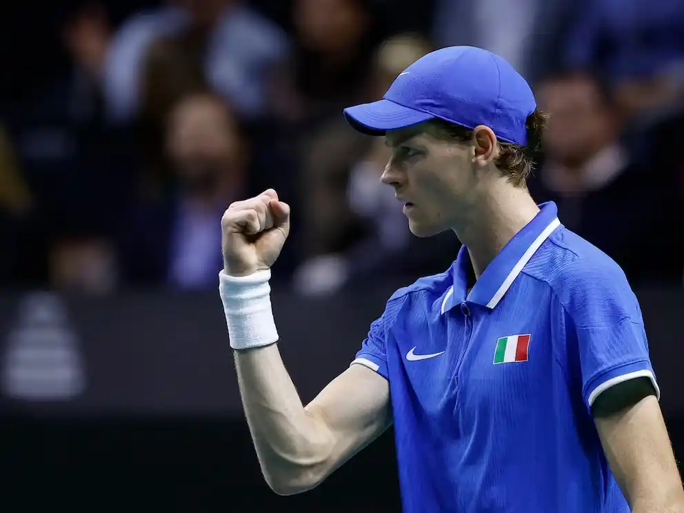 Jannik Sinner ganó los cuatro puntos que disputó en el Final 8 de la Copa Davis de Málaga