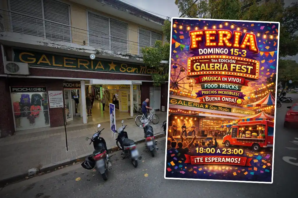 La Galería San Martín será escenario de la primera edición de “Galería Fest” en Rafaela