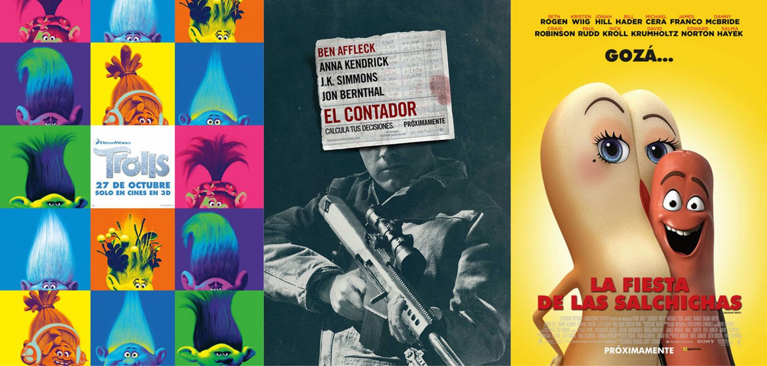 Películas de animación y un thriller renuevan la cartelera